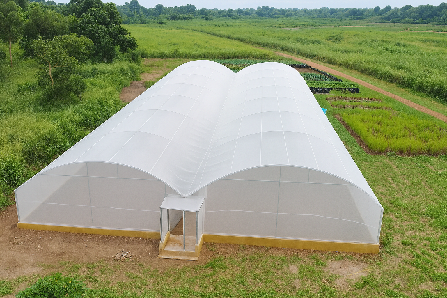 Serre multichapelle 1000m²