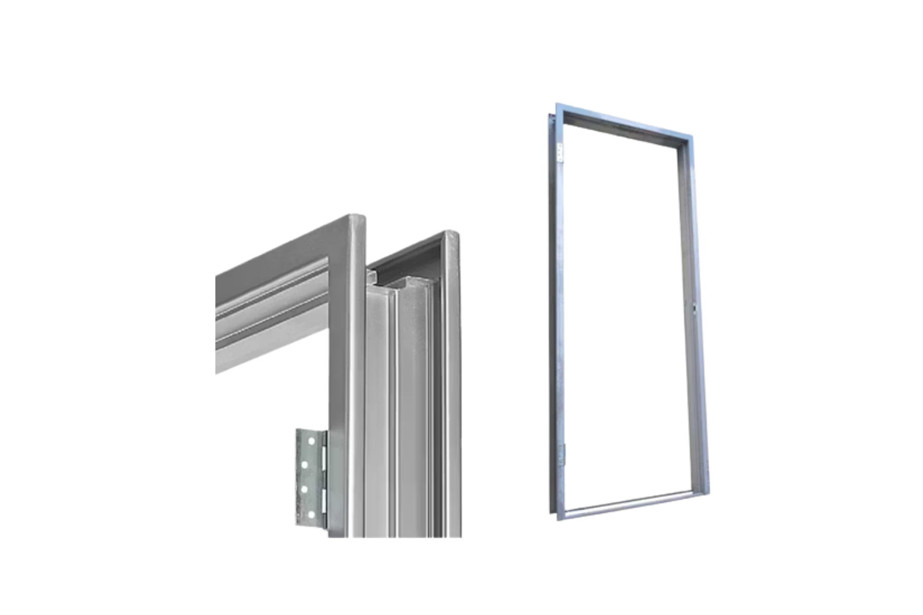 Cadre de porte acier pour serre